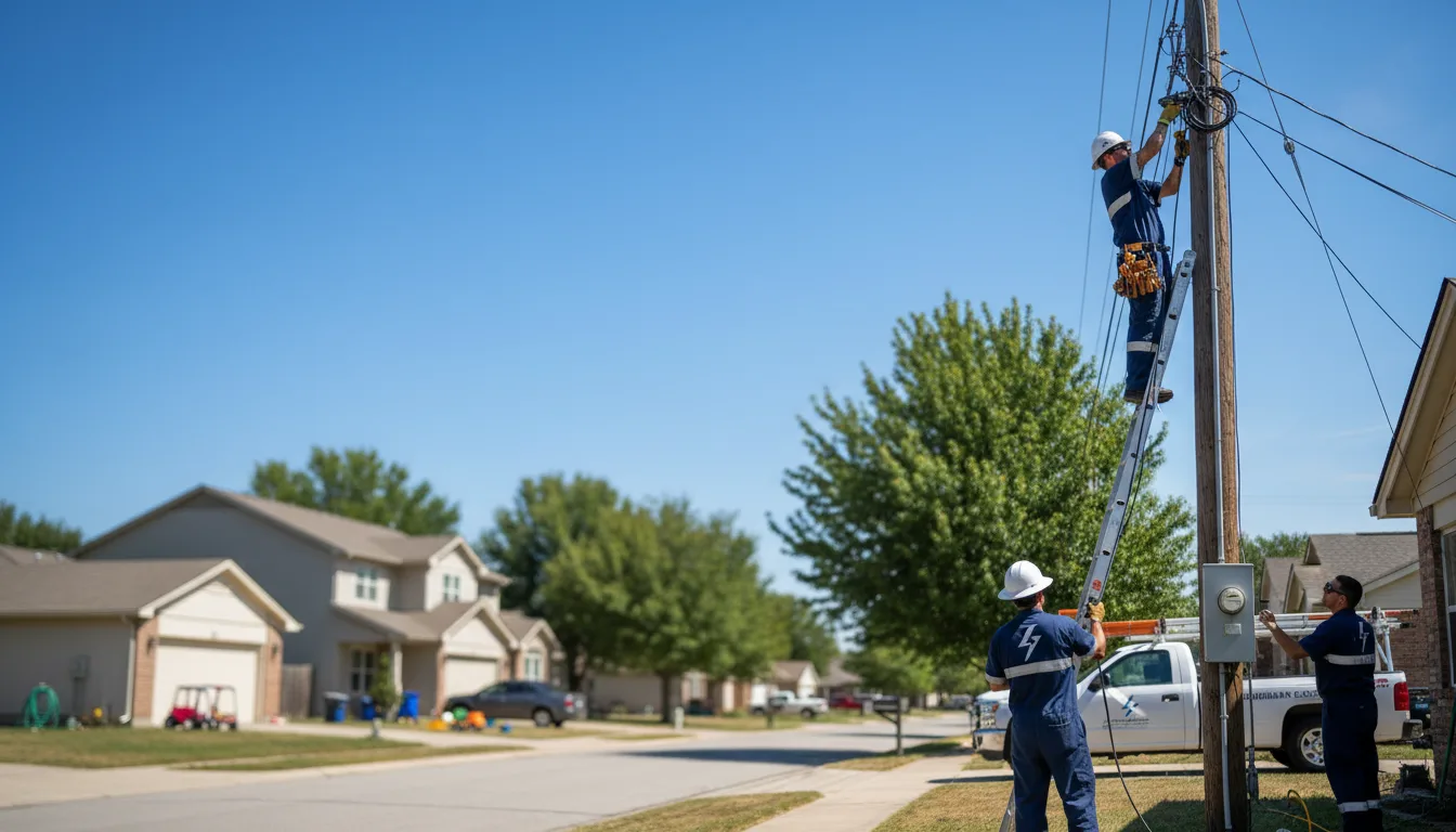 Residential electrician providing installation services in Musella, GA